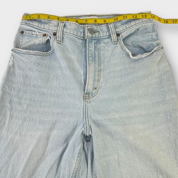 Abercrombie & Fitch Curve Love Ultra High Rise 90s Straight Carpenter Jean 29/8S - Picture 9 of 10